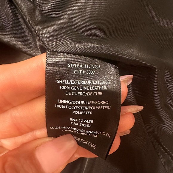 Affliction “Black Premium” Genuine Leather Studded Moto Vest - Picture 5 of 7